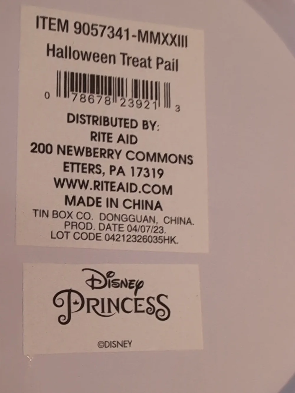 Disney & Paw Patrol Halloween Metal Treat Buckets - Set Of Four